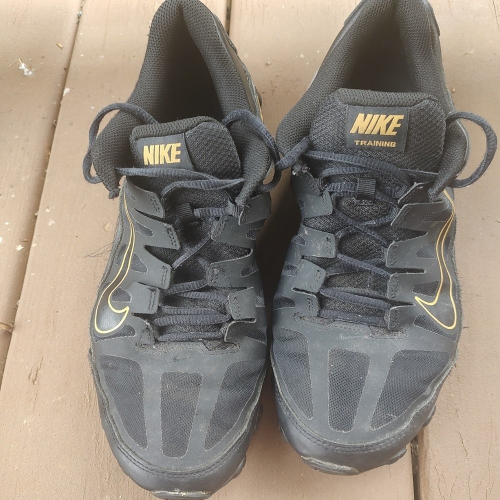 Nike Train Speed‎ 4 Training Shoes Mens 11.5 Black Gold Good Flywire 843937-007